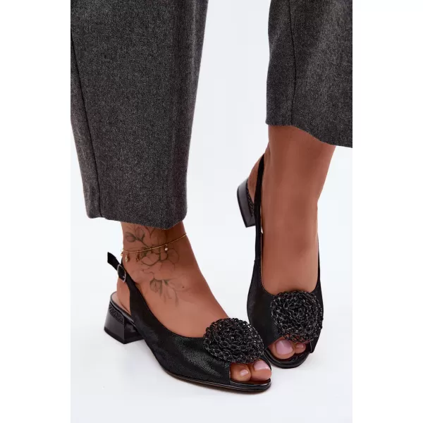 Dámské sandály D&A CR61-3030 BLACK 