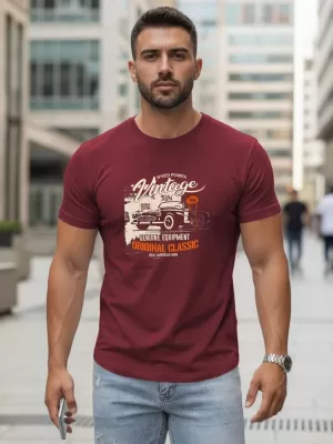 Pánské triko DSTREET NX5082R BORDO