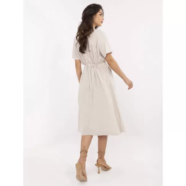  Dámské šaty ITALY MODA MI-SK-109898.68 BEIGE 