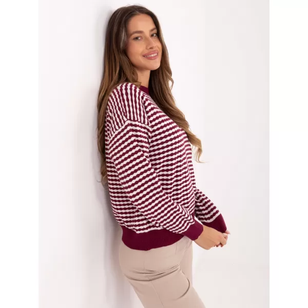  Dámský svetr FACTORY PRICE IT-SW-93190.15 BURGUNDY 