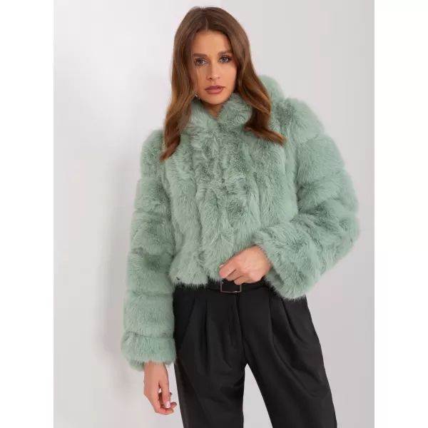  Dámská bunda WOOL FASHION ITALIA AT-KR-2378.96P PISTACHIO 