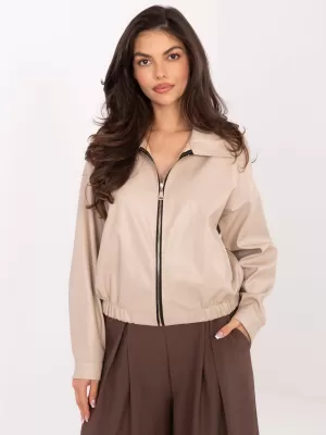 Dámská bunda RUE PARIS IT-KR-FL9707.34 LIGHT BEIGE