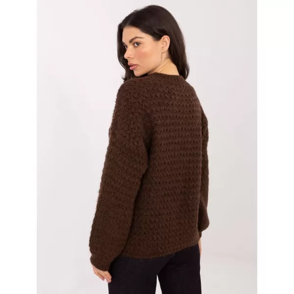  Dámský svetr ITALY MODA MI-SW-1028.22 BROWN 
