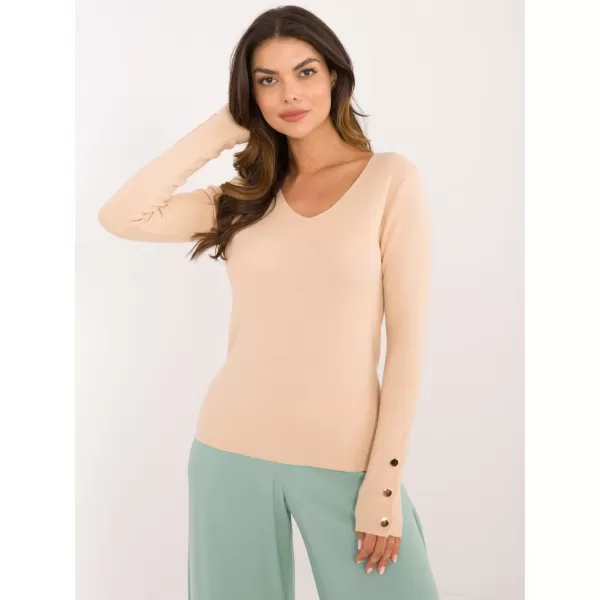  Dámský svetr WOOL FASHION ITALIA AT-SW-2334.91 BEIGE 