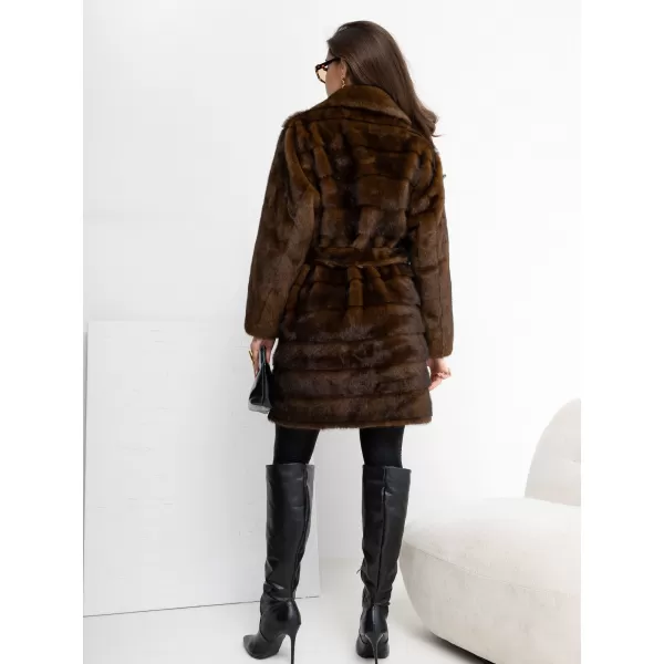  Dámský kabát FACTORY PRICE MBM-PL-25-32.98P BROWN 