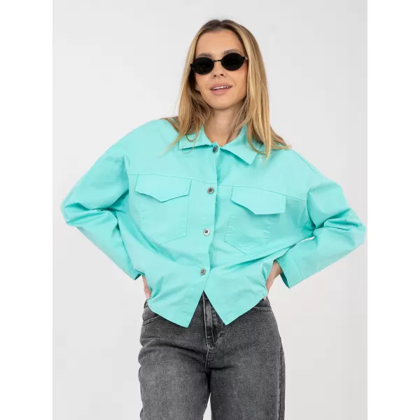  Dámská košile RUE PARIS IT-KS-FL9273.29 TURQUOISE 