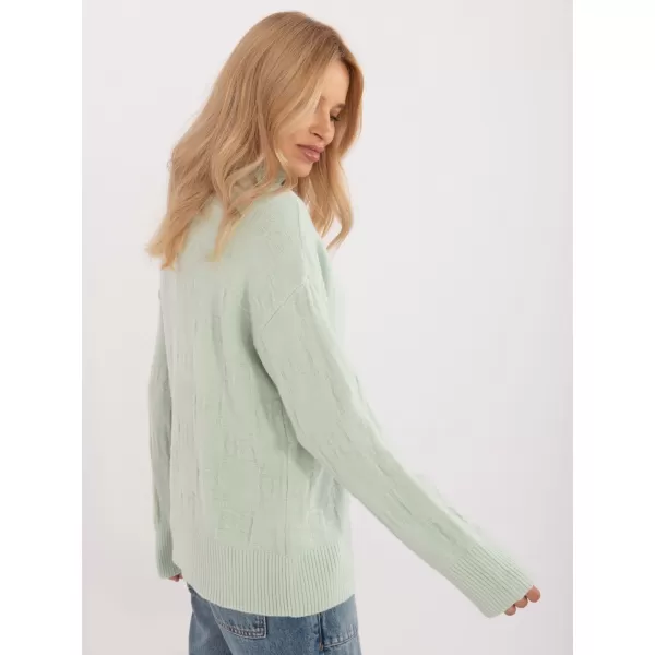  Dámský svetr WOOL FASHION ITALIA AT-SW-2342-1.35 PISTACHIO 