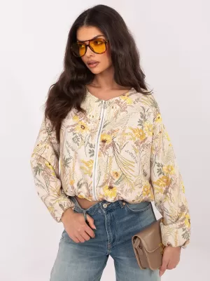 Dámská bunda ITALY MODA IT-KR-FL10357.15 YELLOW