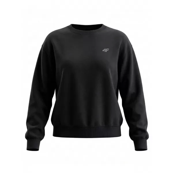  Dámská mikina 4F 4FWMM00TSWSF2534 DEEP BLACK 
