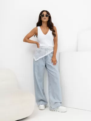 Dámský top RUE PARIS RV-TP-A1438.29 WHITE
