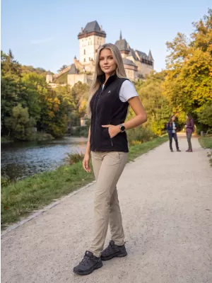 Dámská fleece vesta ALTISPORT ALW002525 ČERNÁ