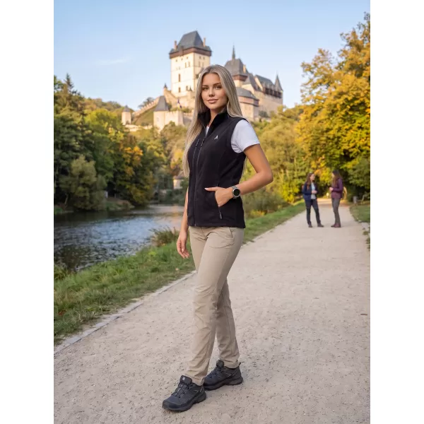  Dámská fleece vesta ALTISPORT ALW002525 ČERNÁ 