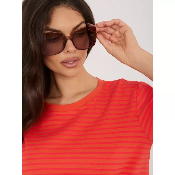  Dámské tričko RUE PARIS IT-TS-20881.85 FLUO PINK 