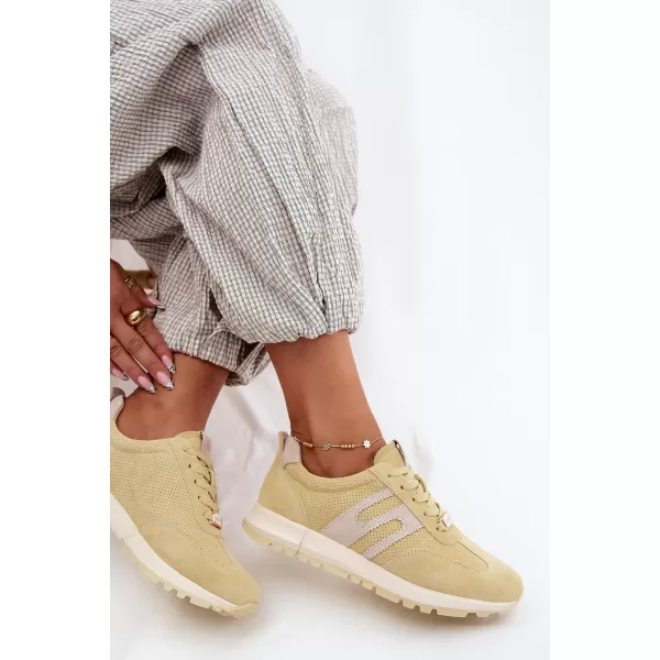  Dámské tenisky BOTO GD-XW-1054 YELLOW/BEIGE 