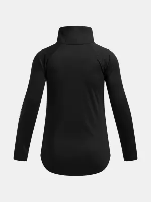 Dívčí mikina UNDER ARMOUR UA TECH WORDMARK HZ 6004979-001 ČERNÁ