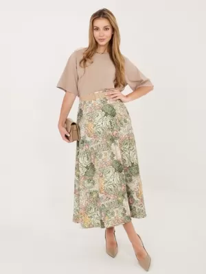 Dámská sukně ITALY MODA IT-SD-FL9850-2.17 GREEN