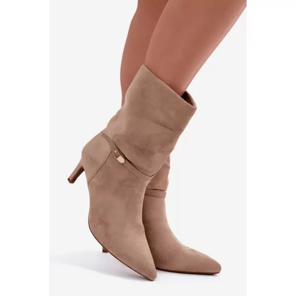  Dámské kotníkové boty BOTO 6519 BEIGE 