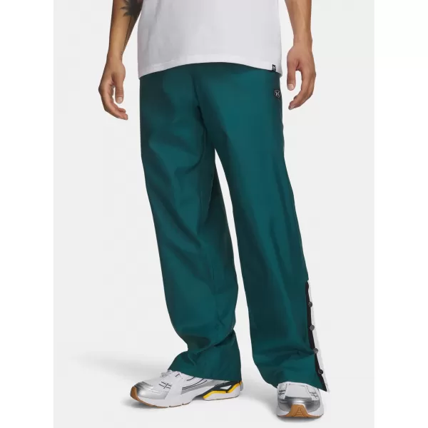  Pánské kalhoty UNDER ARMOUR UA ICON SW WOVEN PANTS 6009445-338 ZELENÁ 