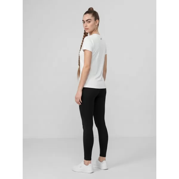  Dámské triko 4F 4FWMM00TTSHF3307 WHITE 