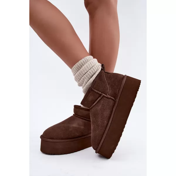  Dámské sněhule BOTO 6391 BROWN 