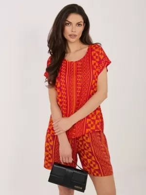 Dámské triko SUBLEVEL D73771AG10978AA ORANGE