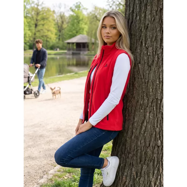  Dámská fleece vesta ALTISPORT ALW002525 ČERVENÁ 