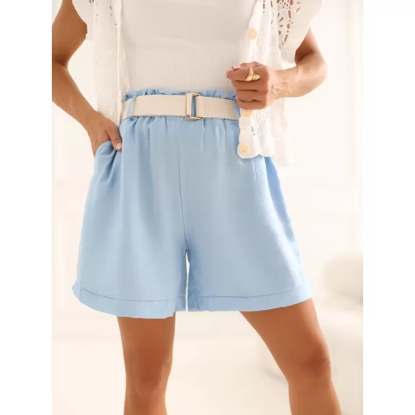  Dámské kraťasy RUE PARIS IT-SN-10366.69 LIGHT BLUE 