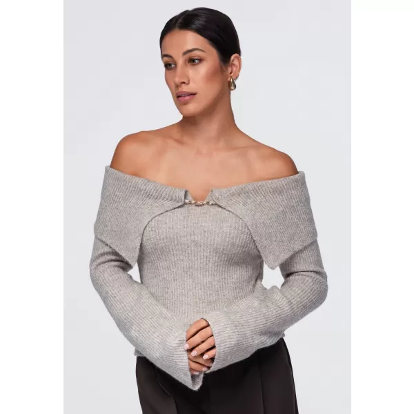  Dámský svetr OMBRE OW-SW-E0011 TAUPE 
