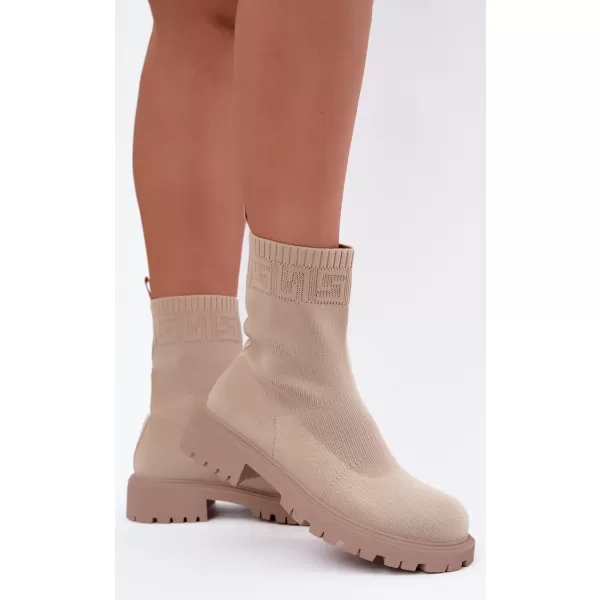  Dámské kotníkové boty BOTO LQ-50 BEIGE 