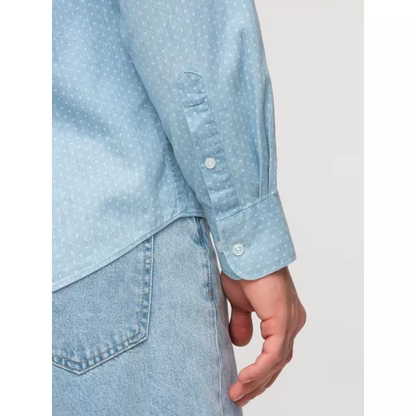  Pánská košile OMBRE K702 LIGHT BLUE 