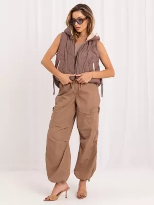 Dámská vesta FACTORY PRICE MBM-KZ-2302.27 BROWN