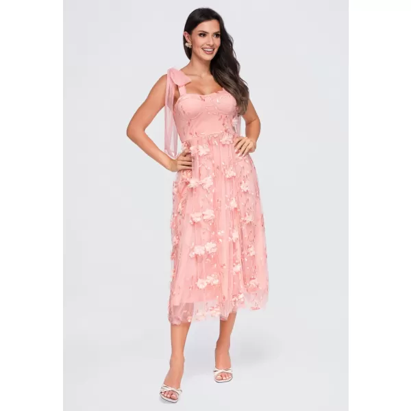  Dámské šaty LARICA LA-OM-DLR427 PINK 
