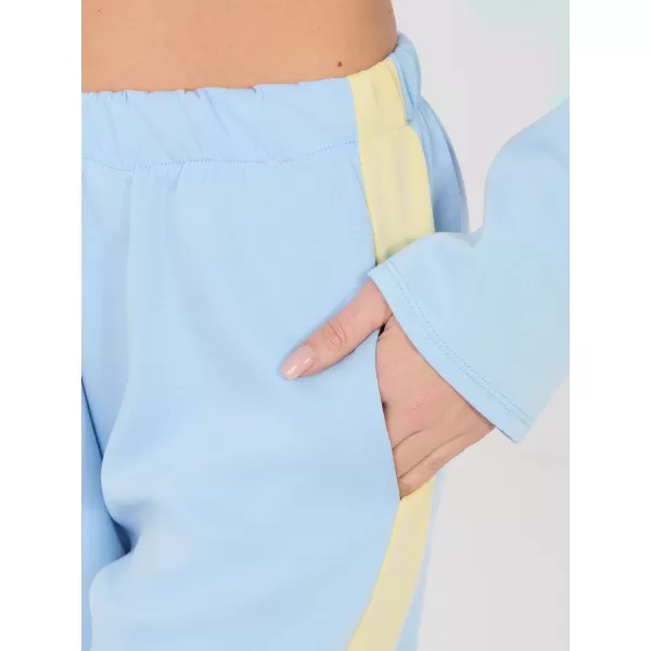  Dámská tepláková souprava RUE PARIS IT-KMPL-22220.25 LIGHT BLUE 