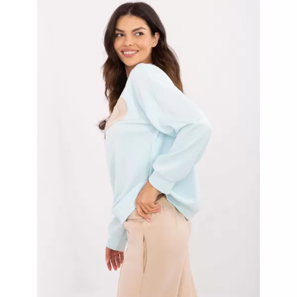  Dámská mikina ITALY MODA DHJ-BL-20322.72 LIGHT BLUE 