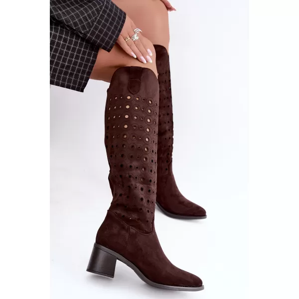  Dámské kozačky BOTO RMR2643-5 CHOCOLATE 