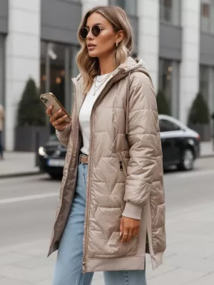 Dámská bunda DSTREET BÉŽOVÁ