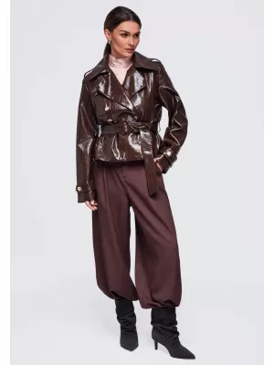 Dámská bunda OMBRE OW-JAFL-0144 BROWN