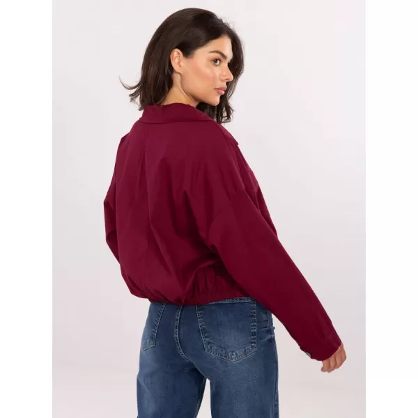  Dámská košile RUE PARIS IT-KS-FL9273.86 BURGUNDY 