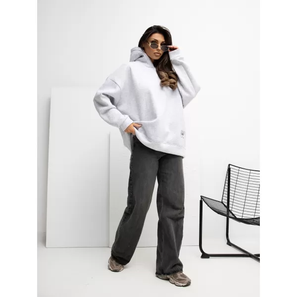  Dámská mikina RUE PARIS RV-BL-A1037.12 LIGHT GREY 