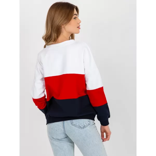  Dámská mikina RUE PARIS RV-BL-8328.86P WHITE-NAVY 