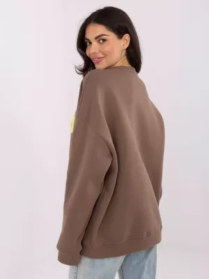Dámská mikina FACTORY PRICE MJ-BL-H2501.75 DARK BEIGE