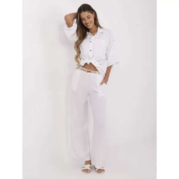 Dámské kalhoty ITALY MODA MI-SP-6560.73P WHITE 