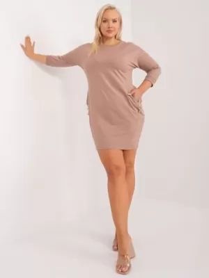 Dámské šaty RELEVANCE RV-SK-9390.32 DARK BEIGE