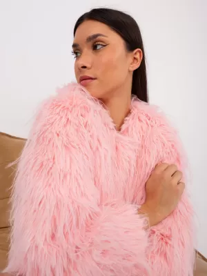 Dámská bunda WOOL FASHION ITALIA AT-KR-2359.96P BRIGHT PINK