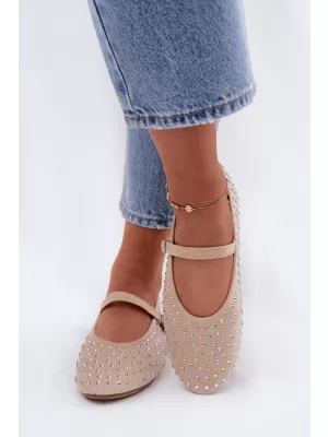 Dámské baleríny BOTO 9748 BEIGE