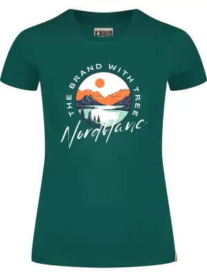Dámské triko NORDBLANC STARLIGHT NBSLT8176 TMAVĚ ZELENÁ