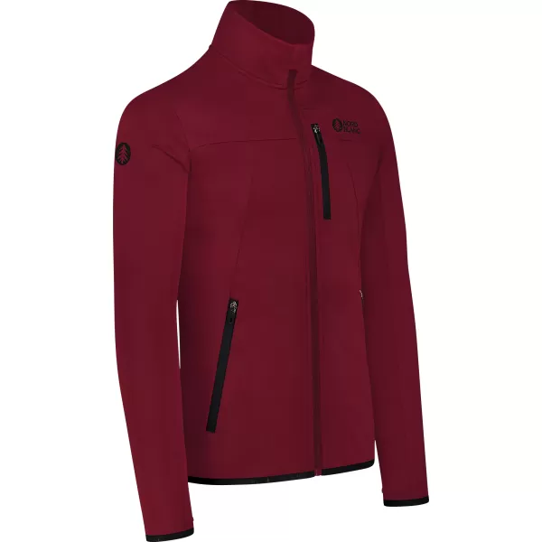  Pánská powerfleece mikina NORDBLANC MORASS NBSFM8335 VÍNOVÁ 