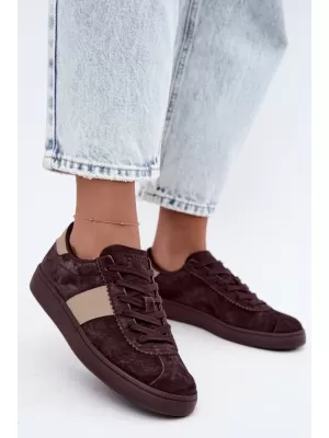 Dámské tenisky BIG STAR SHOES UU274438 BROWN/BEIGE SHADOWS