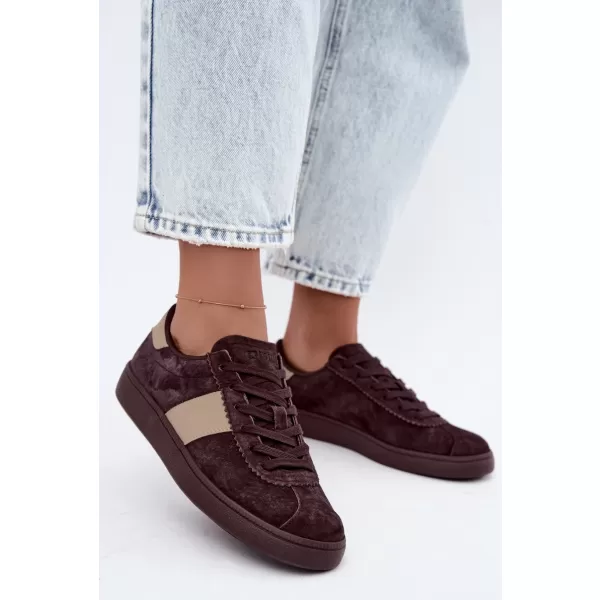  Dámské tenisky BIG STAR SHOES UU274438 BROWN/BEIGE SHADOWS 