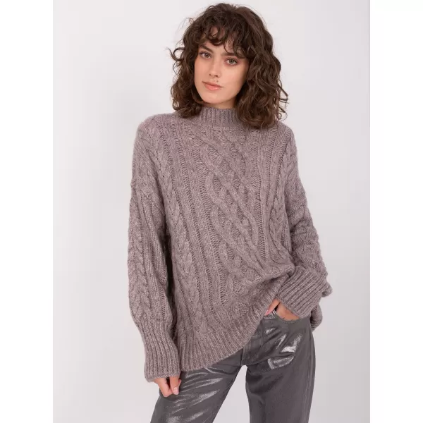  Dámský svetr WOOL FASHION ITALIA AT-SW-2363-2.30 DARK GREY 